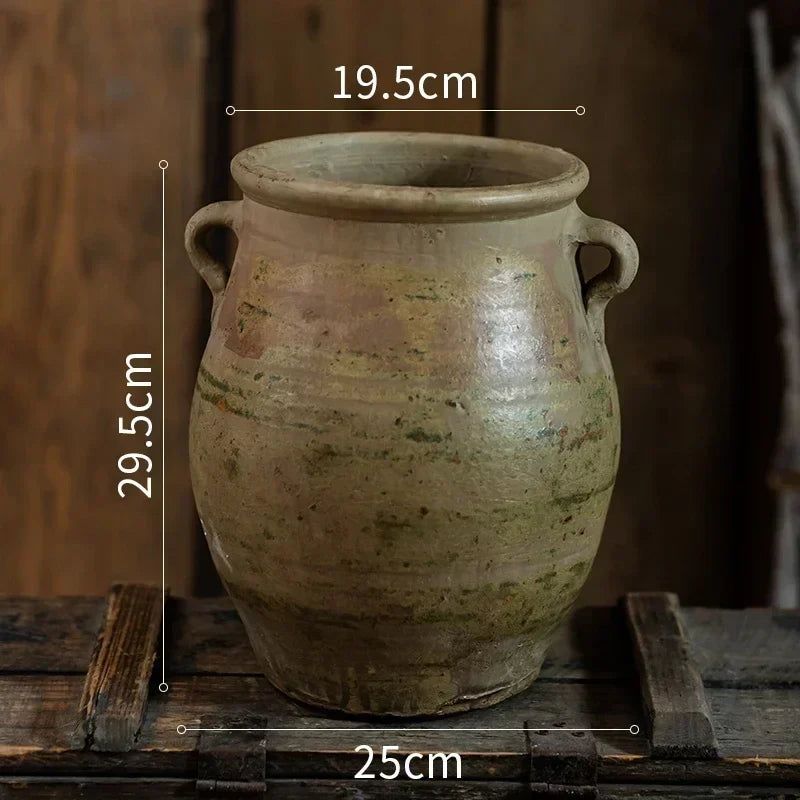 Rustic pottery gardeners for interior and exterior decoration - 58