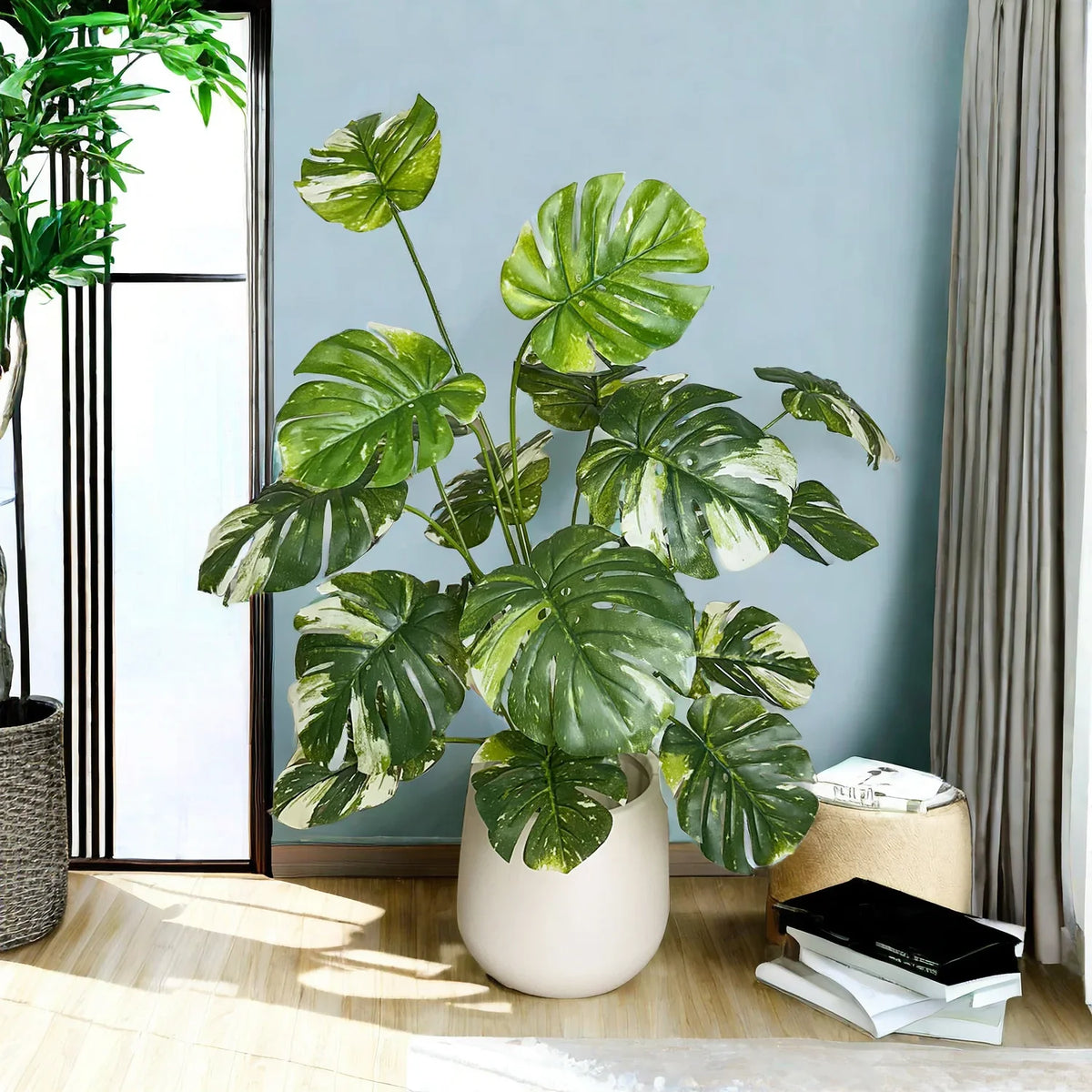 Plant artificial monstera decoration interior realistic and elegant