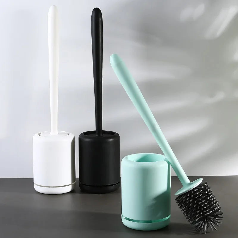 Wall wc brush with practical storage holder