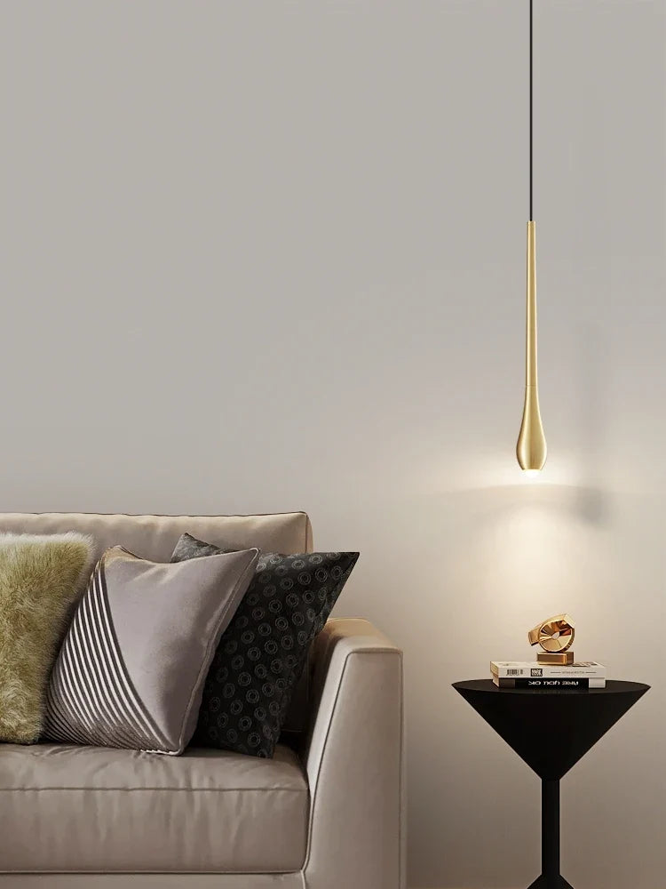 Modern hanging in the form of decorative copper water drop - view 2