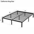Metal Bed Frame – Heavy Duty Mattress Foundation with Anti-slip Steel Slat Support, Durable Platform Base with Underbed Storage - California King