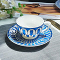 European style cup elegant seal pattern for tea - view 2
