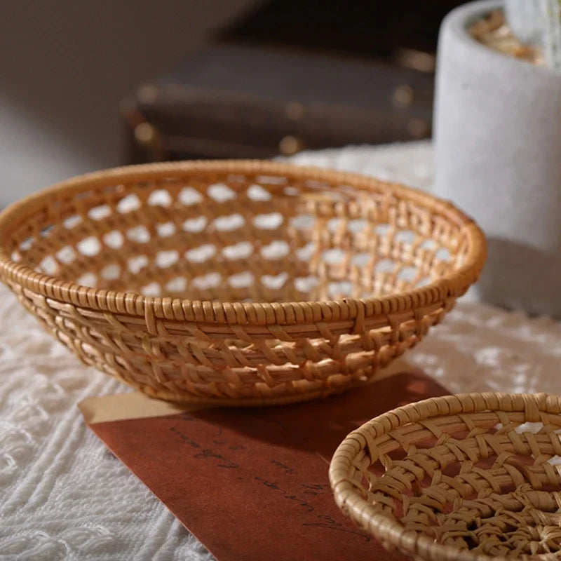 Hand woven basket for fruit and vegetables