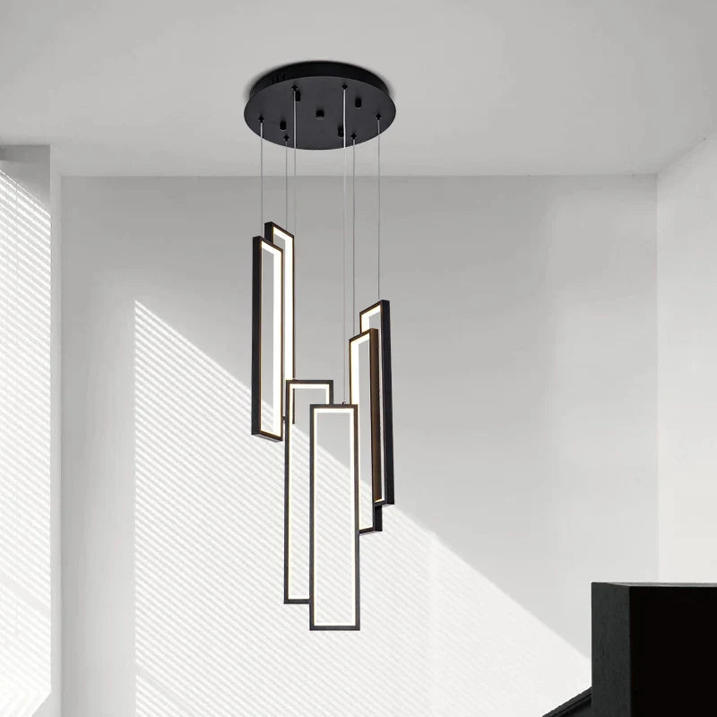 Modern led chandelier for creative duplex decoration - view 3
