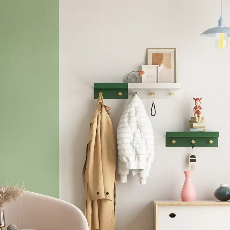 Wooden wall coat holder for creative and practical storage - view 3