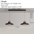 Black 2 Heads-40cm