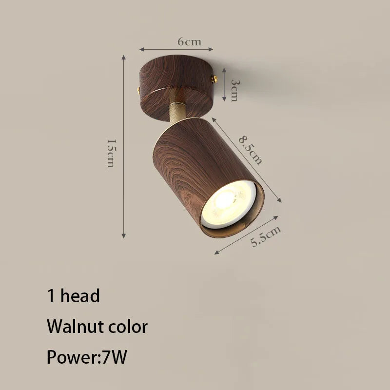 Projecting led spot with replaceable bulb and adjustable heads - 1 nut head / 3000K