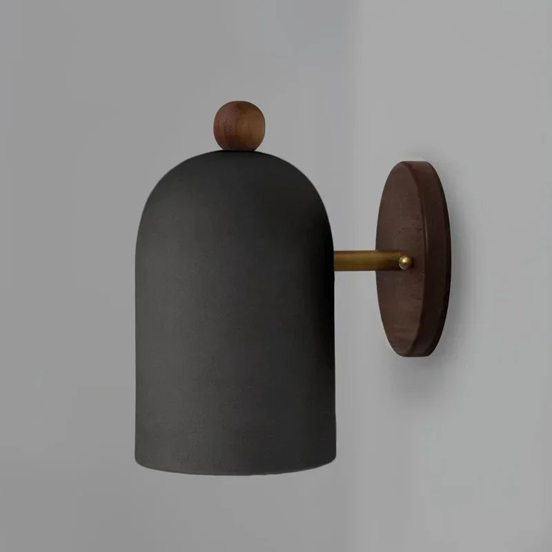 2024 Walnut Wood Iron, Simple Modern Wabi-sabi style, Wall Sconce for Bedroom, Bedside, Living, Dining Room, Corridor Aisle - view 2