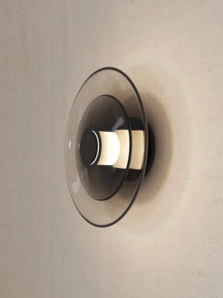 LED glass wall sconce design minimalist creative