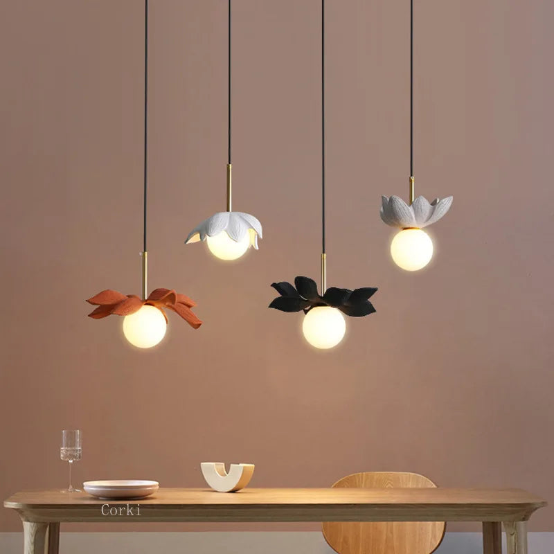 Modern resin pendant light for elegant interior decoration - view 2