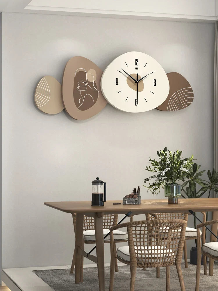 Modern Minimalist Wall decor, Sofa Background Hanging Watch, Large Creative Wall Clock, 3D Wall pendant, Home Decoration, 80cm - view 4
