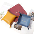 Leather Desk Storage Box, Multicolor Palette