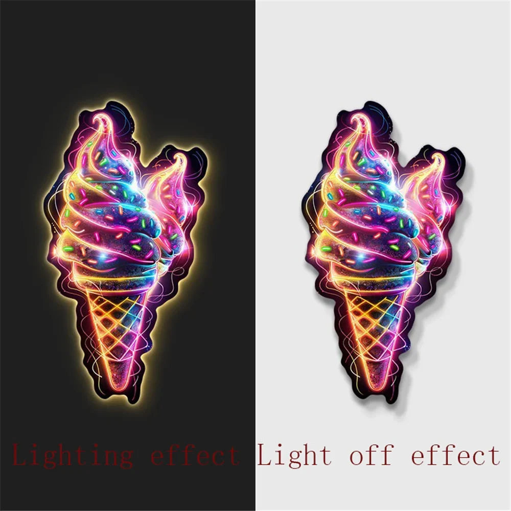 LED wall sconce for light decoration children and coffees - P / 54X100 CM