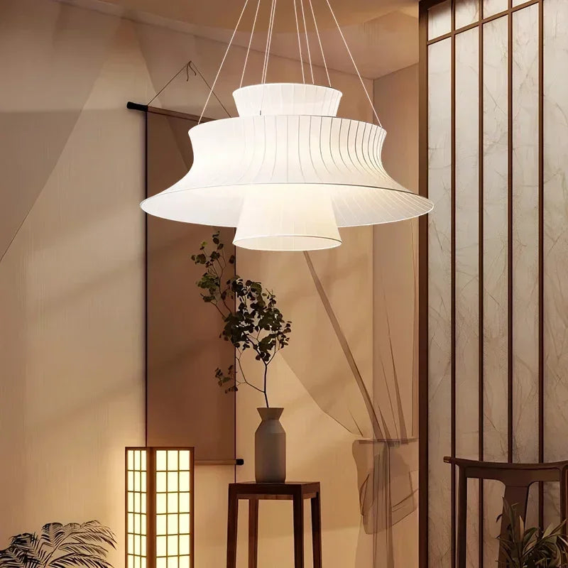Modern minimalist fabric during light, living room dining room interior decoration, home decor, LED lighting fixtures - view 3