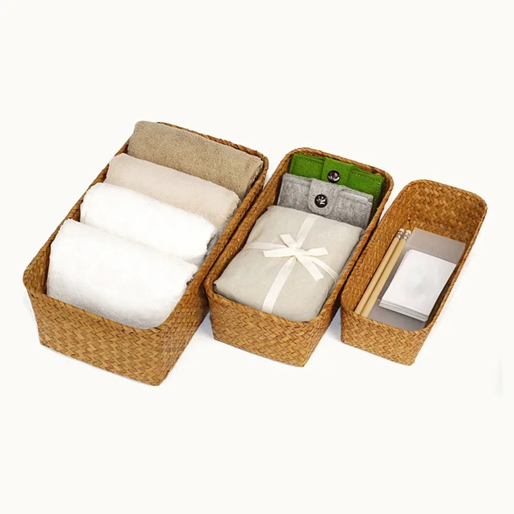 Wicker storage basket for kitchen and picnic - view 2