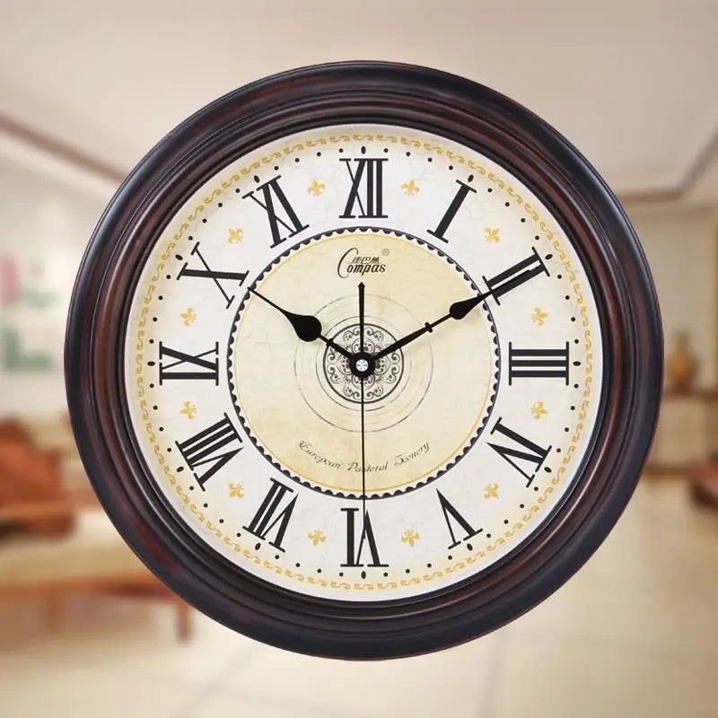 Classic silent retro wall clock in abs quartz - view 3