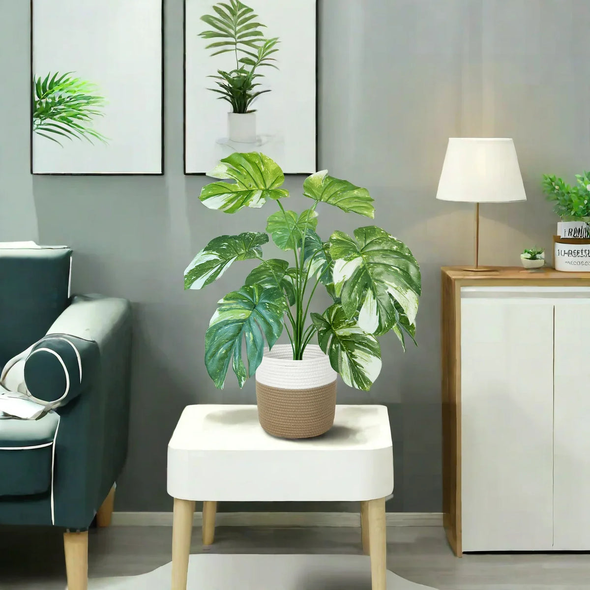 Plant artificial monstera decoration interior realistic and elegant - view 3