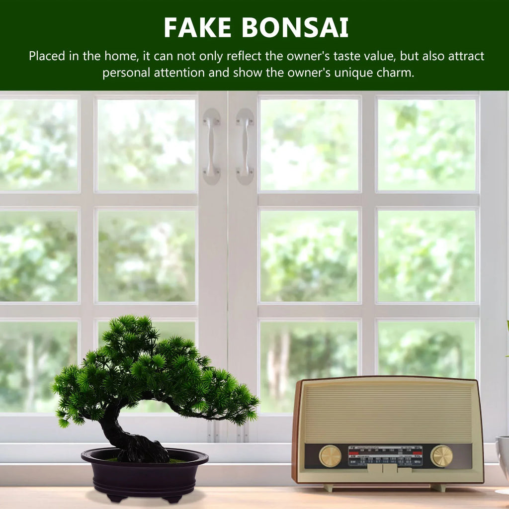 Artificial bonsai pine ornaments interior and exterior decoration - view 6