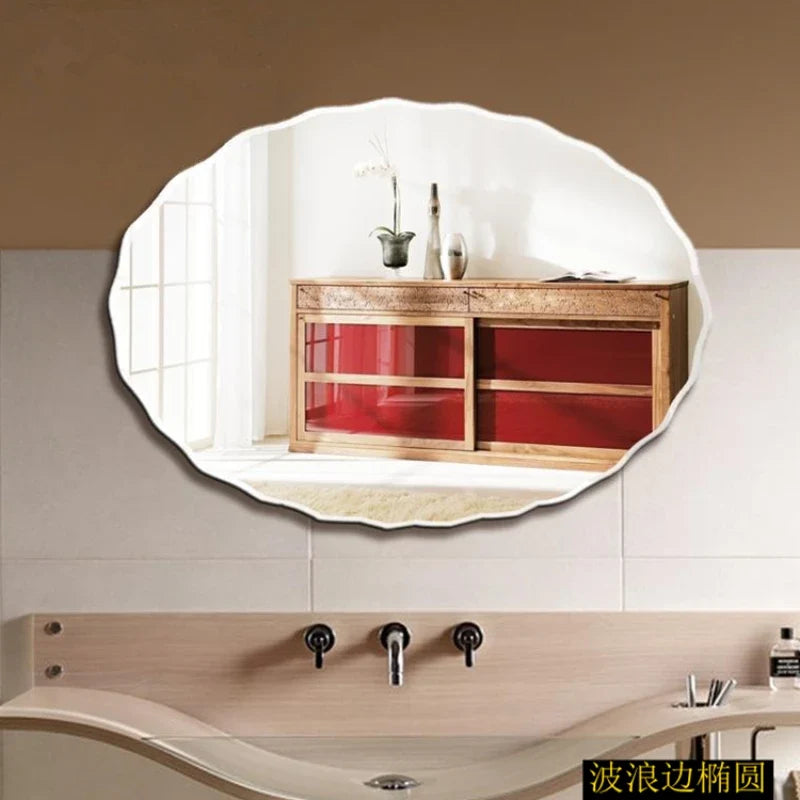 Decorative mirror in macrame oval for interior decoration - view 4