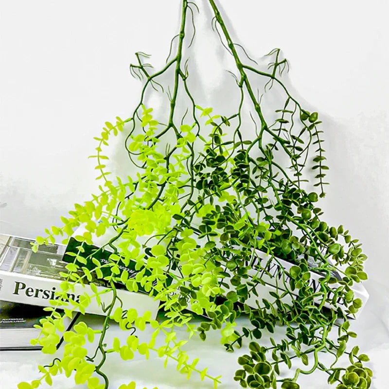 Artificial plants in rattan and eucalyptus for interior and exterior decoration - view 2