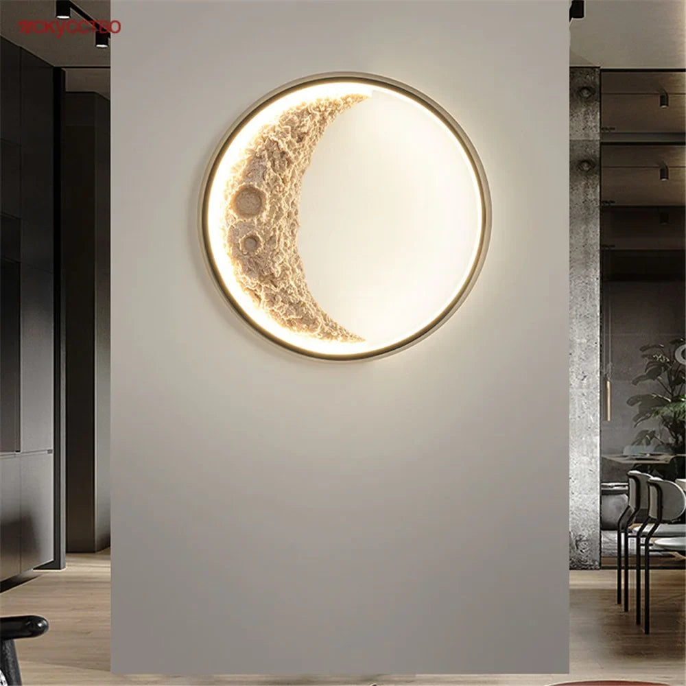 Wall sconce led round post-modern design for interior decoration