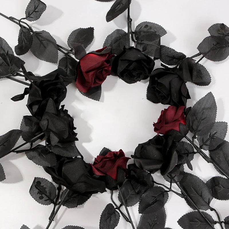 Gothic artificial flowers for Halloween decoration and punk house