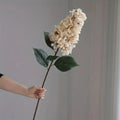 Large artificial hortensia flower for floral decoration and wedding - White