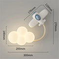 LED wall sconce for decorative and playful children - B / 3 Color Light