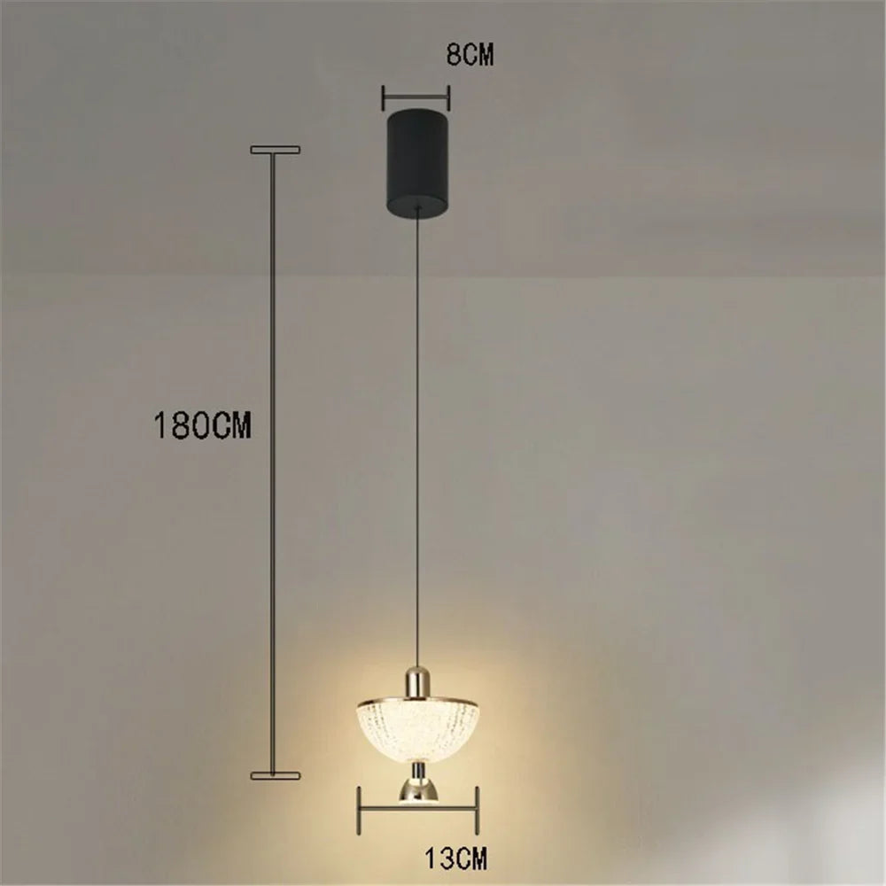 Creative acrylic hanging Nordic style decorative luxury - One