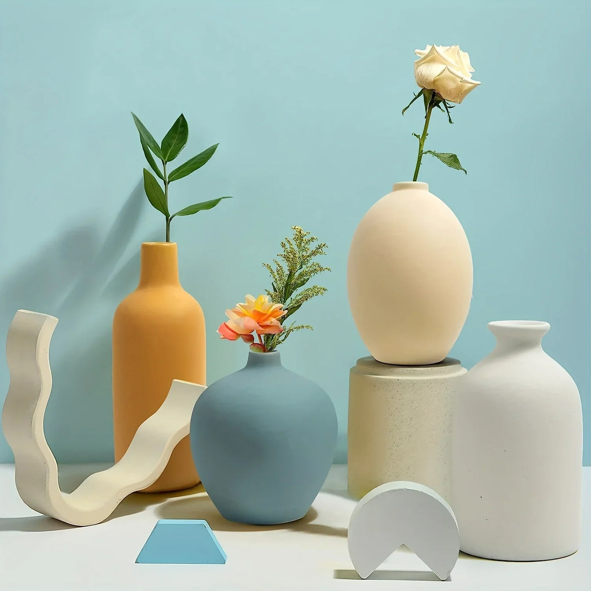 1pc ceramic vase works of art, living room bedroom study cafe and other ornaments, gifts for lovers during festivals. - view 2
