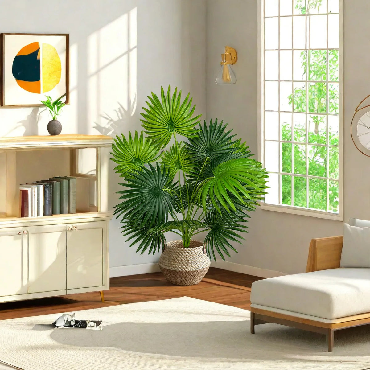 Artificial palm branch large decorative plant for indoors - view 5