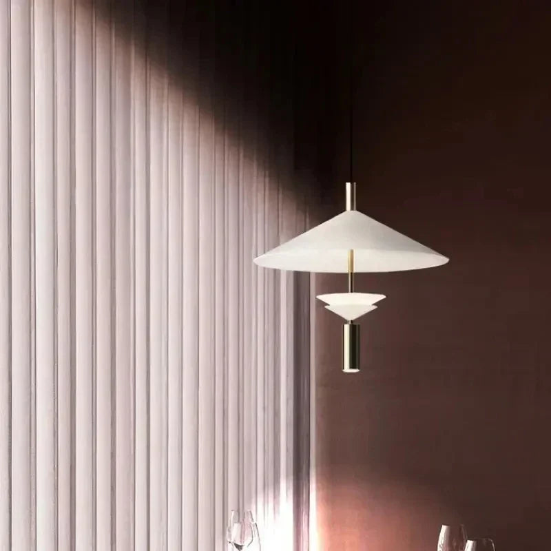 Modern metal chandelier Nordic design for interior lighting - view 4
