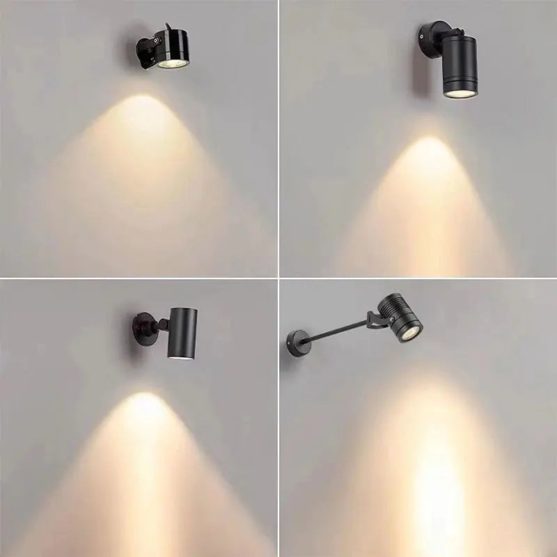 Wall sconce waterproof led adjustable perch for sign - view 3