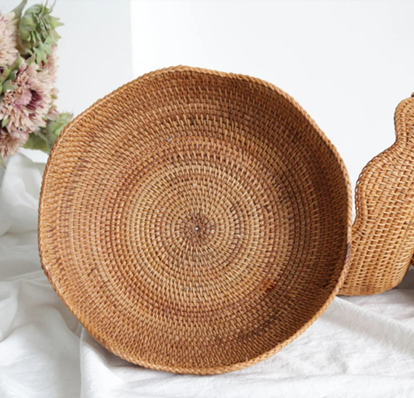 Rattan baskets for fruit and natural decorative storage - view 3