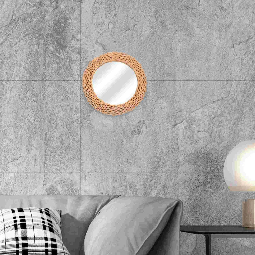 Rattan wall mirror for elegant decoration - view 7