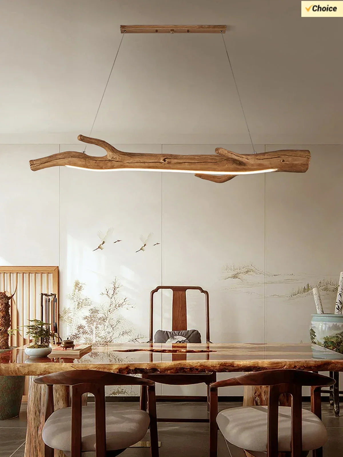 Retro resin tree branch during light, tea room, restaurant, coffee shop, LED during light, interior decoration lighting
