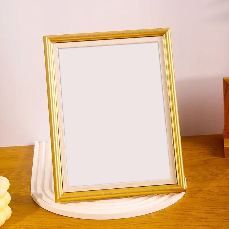 Wooden Picture Frame for Family Portraits and Weddings - Gold / 6 inches - 10.1 x 15.2 cm