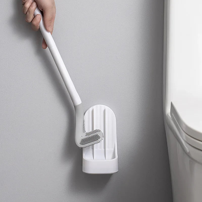 Silicone cleaning brushes with bathroom holder - view 2