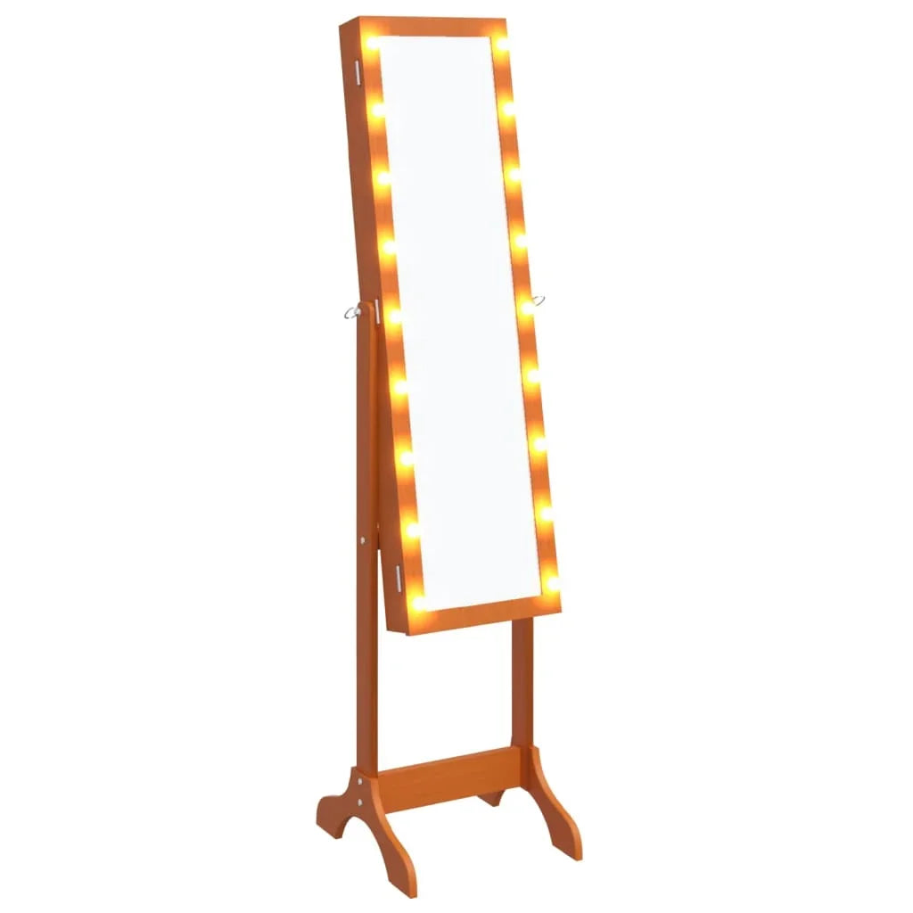 White floor mirror with LED 34x37x146 cm, home decoration wall decorative living room decoration - view 2