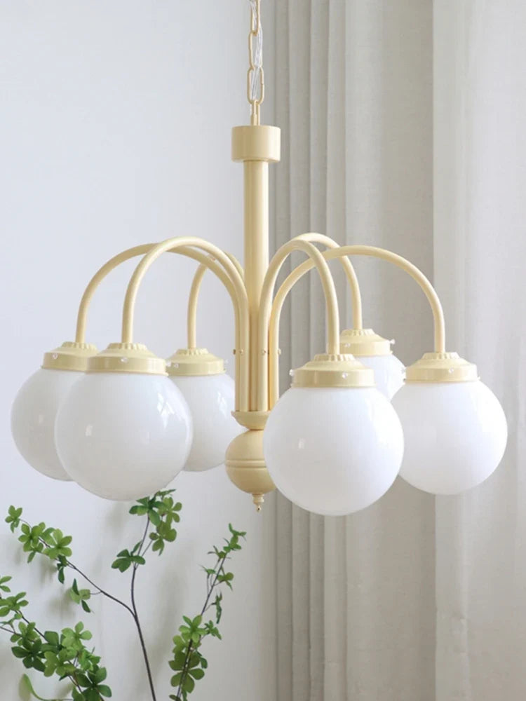 Retro glass chandelier for Nordic interior decoration