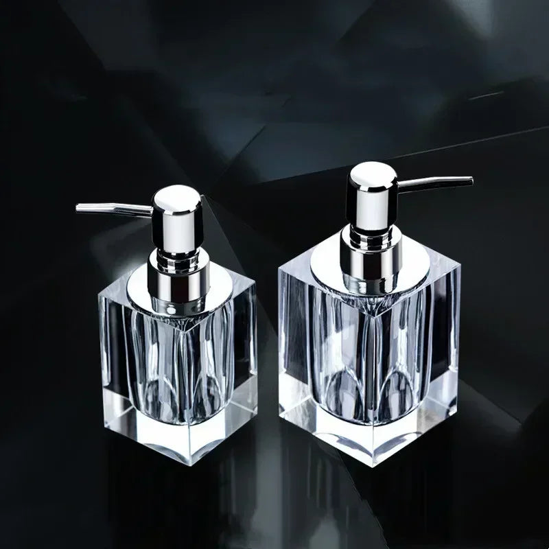 Glass bottle for disinfectant and soap dispenser