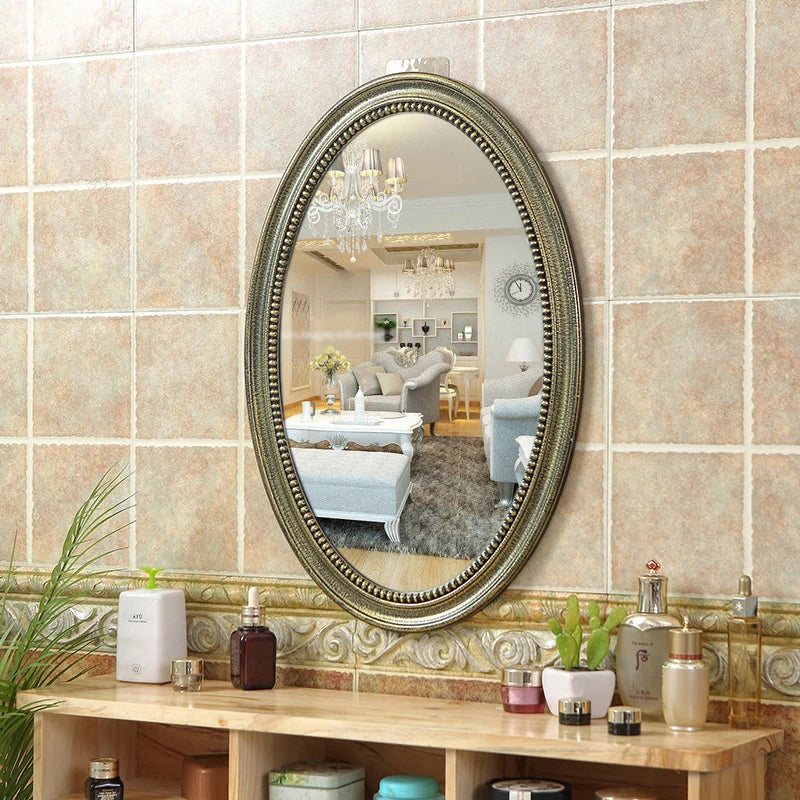 Decorative mirror hanging oval nordic macrame - view 4