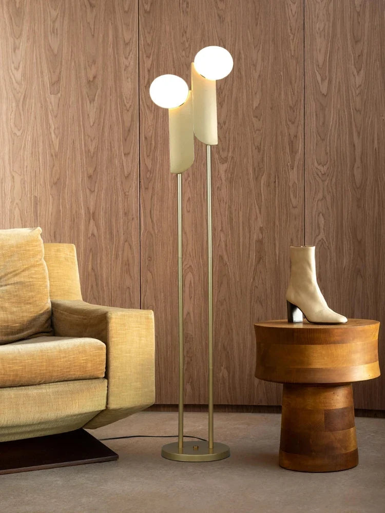 Modern double head glass ball lamp for elegant lighting - view 2