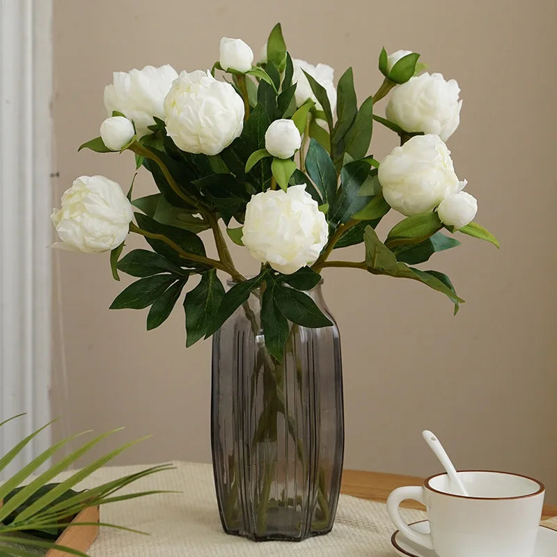 Artificial peony flower heads for decoration and DIY - view 2