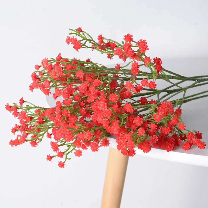 Bouquet of artificial flowers stars for parties and decorations - Red