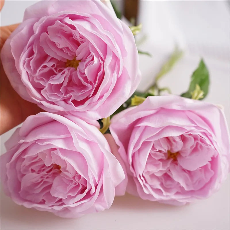Artificial flowers real touch pink for decoration and gift - view 2