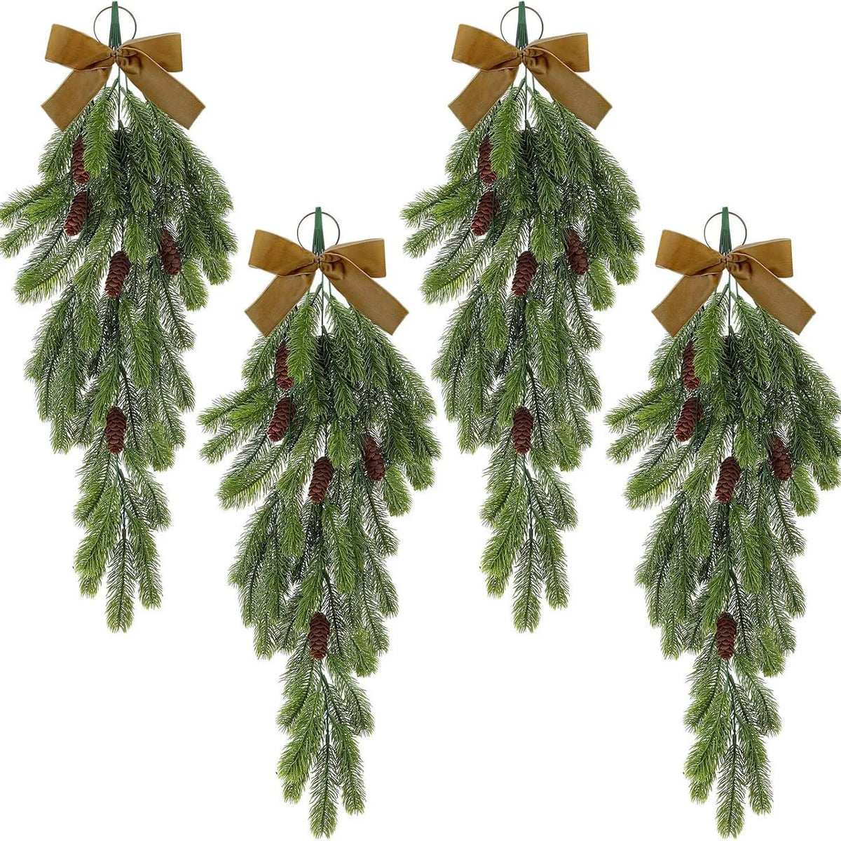 Artificial pine apple garland for Christmas decorations - view 2