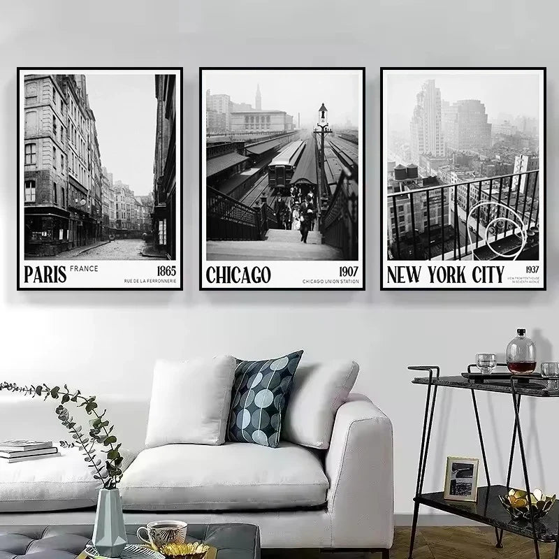 Vintage photography black and white architecture new york betting - view 2