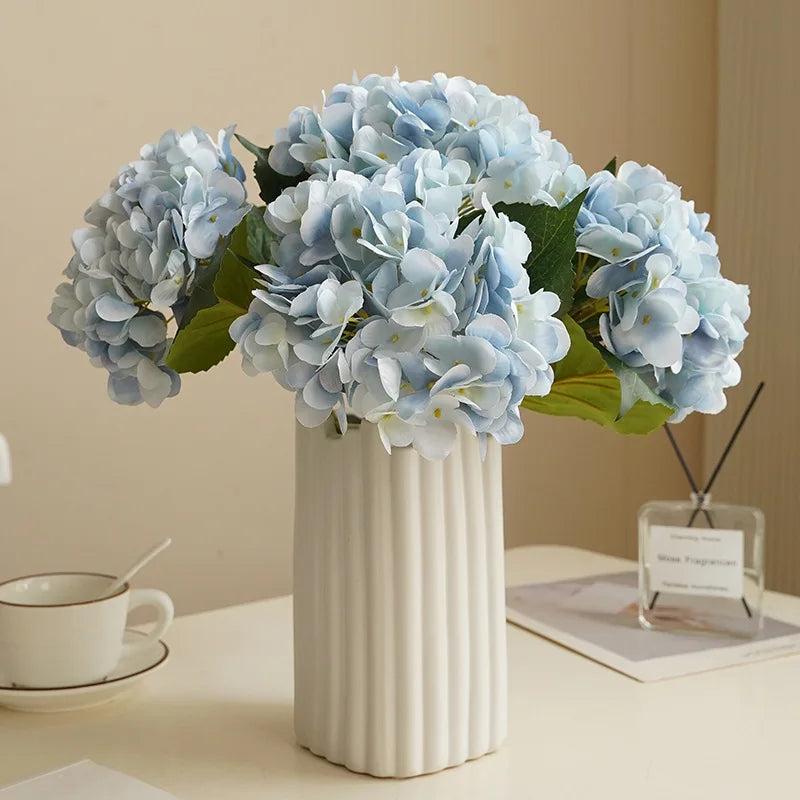 Realistic artificial hortensia flower for decoration and bouquet - view 5