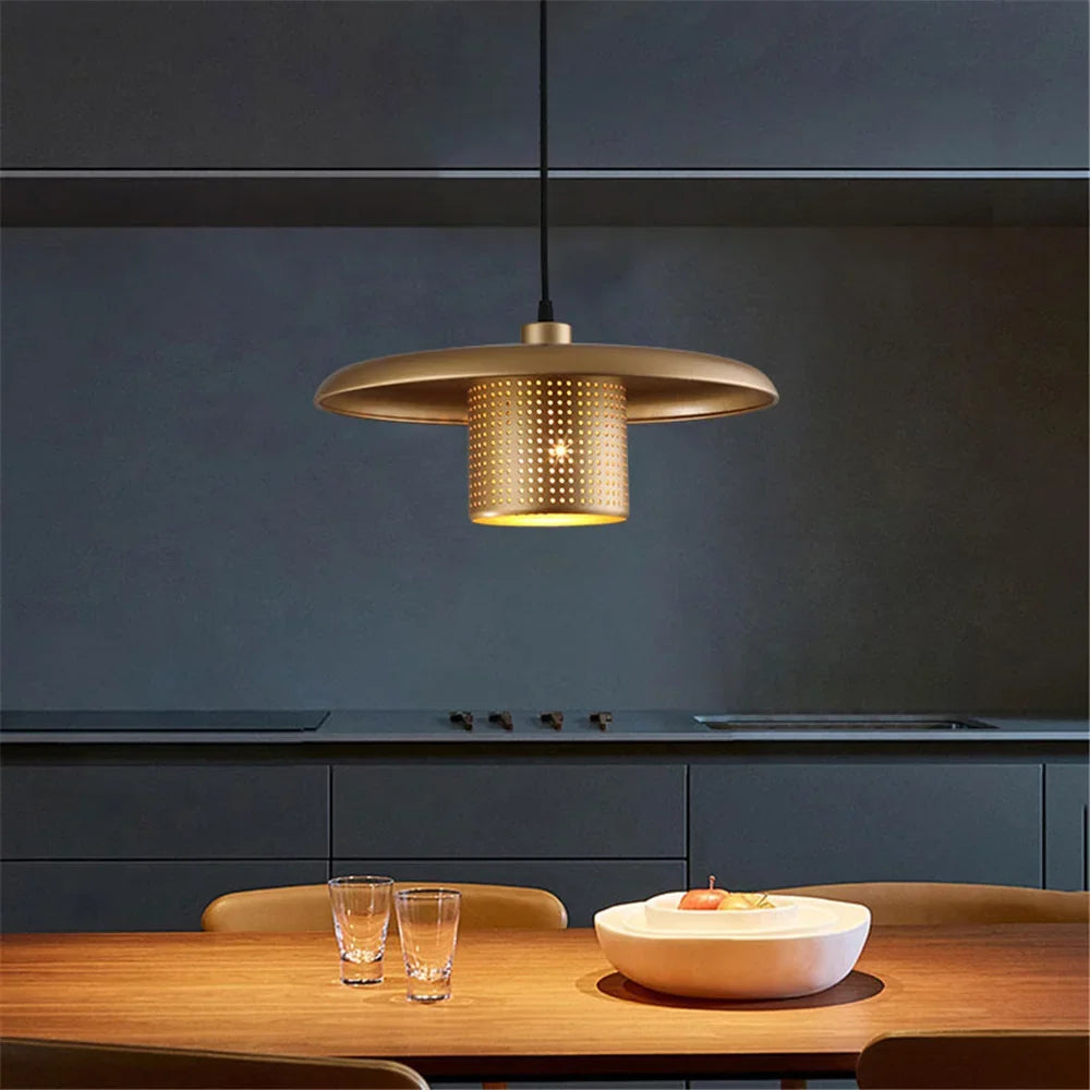Industrial style metal led chandelier for coffee and bar - view 10